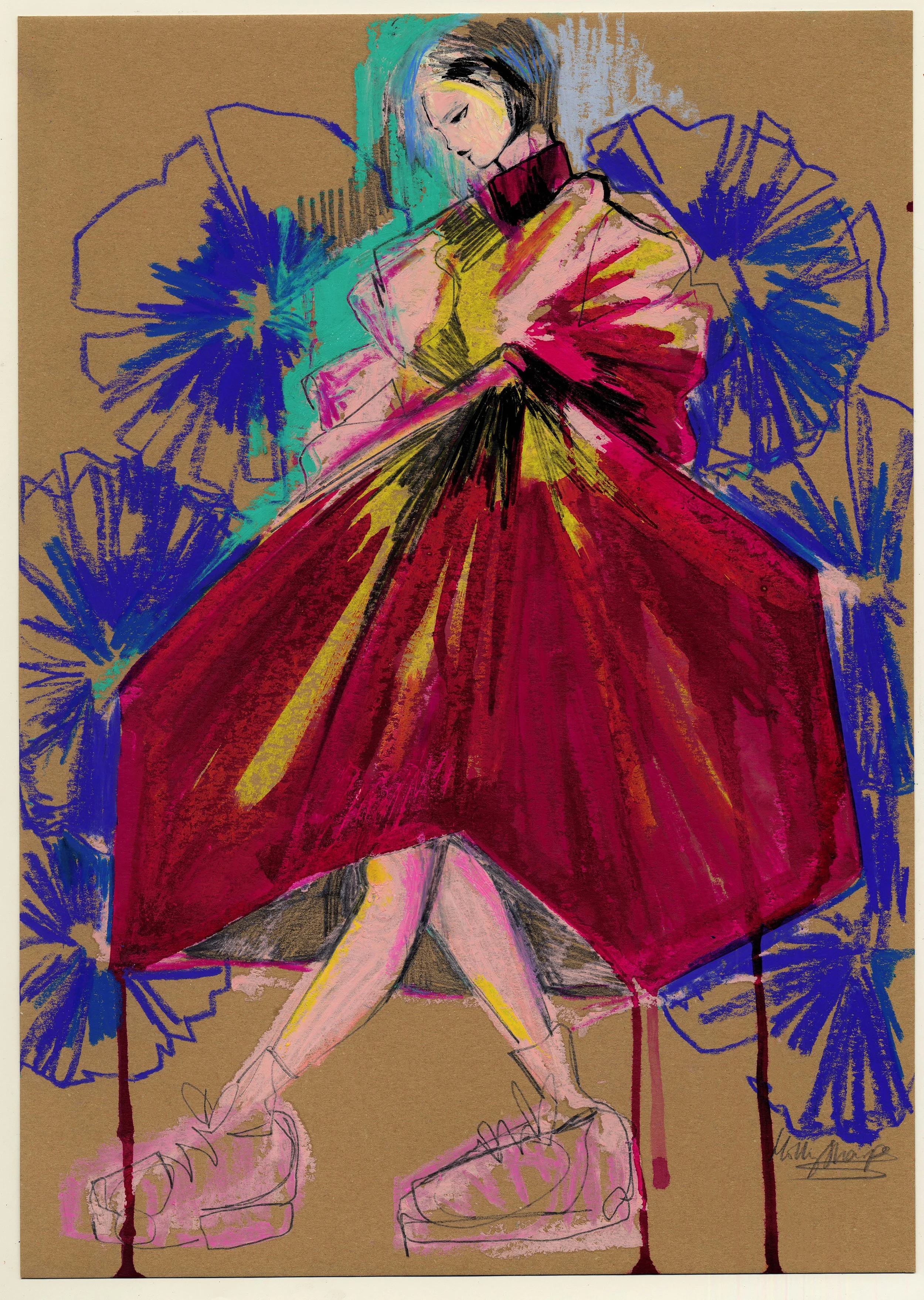 High quality art prints of quirky and bold fashion illustration